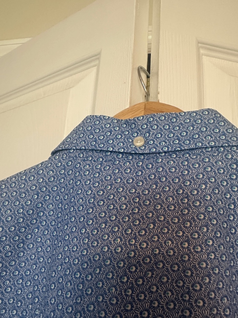 Ben Sherman Blue Short-Sleeve Button-Up Shirt - Picture 7 of 9
